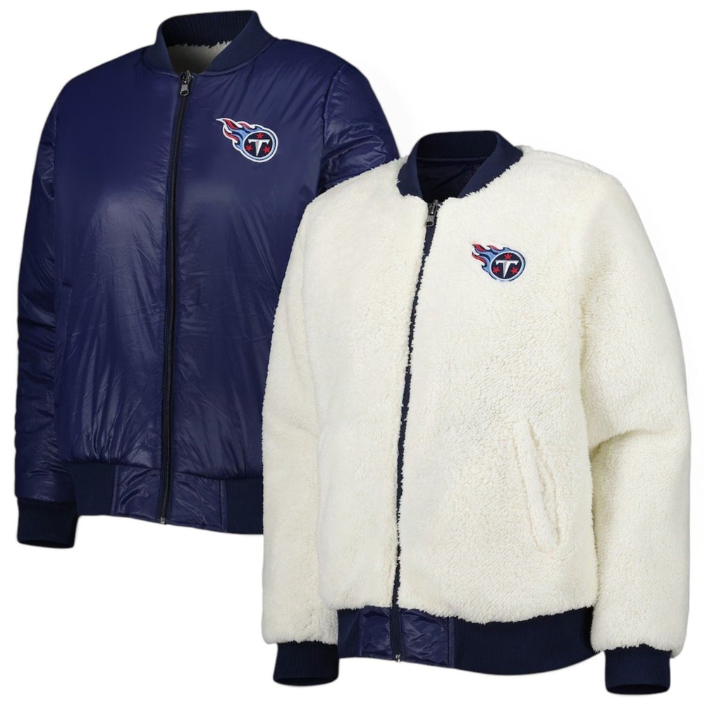 G-III Carl Banks x NFL Tennessee Titans Reversible Jacket Womens XXL Sherpa NEW